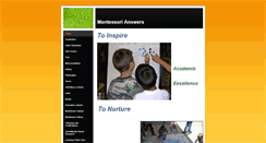 Desktop Screenshot of montessorianswers.com