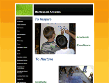 Tablet Screenshot of montessorianswers.com